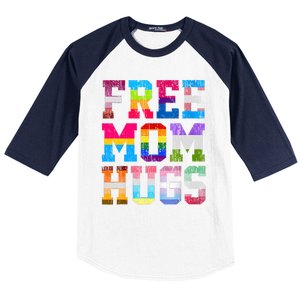 Free Mom Hugs For Pride Month Lgbt MotherS Day Baseball Sleeve Shirt