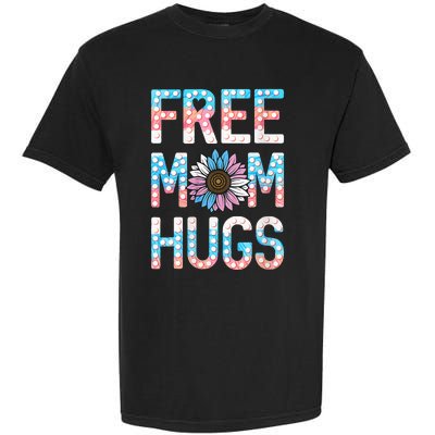 Free Mom Hugs Pride Lgbt Daisy Flower Hippie Garment-Dyed Heavyweight T-Shirt