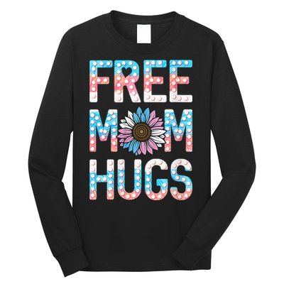 Free Mom Hugs Pride Lgbt Daisy Flower Hippie Long Sleeve Shirt