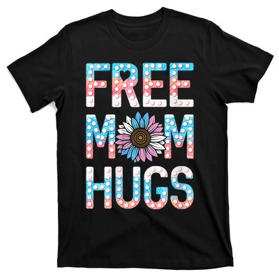 Free Mom Hugs Pride Lgbt Daisy Flower Hippie T-Shirt