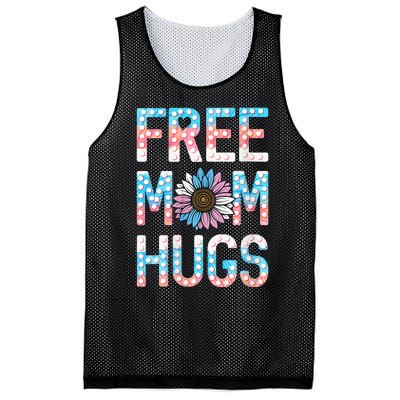 Free Mom Hugs Pride Lgbt Daisy Flower Hippie Mesh Reversible Basketball Jersey Tank