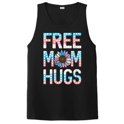 Free Mom Hugs Pride Lgbt Daisy Flower Hippie PosiCharge Competitor Tank