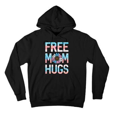 Free Mom Hugs Pride Lgbt Daisy Flower Hippie Tall Hoodie