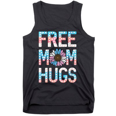 Free Mom Hugs Pride Lgbt Daisy Flower Hippie Tank Top