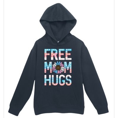 Free Mom Hugs Pride Lgbt Daisy Flower Hippie Urban Pullover Hoodie