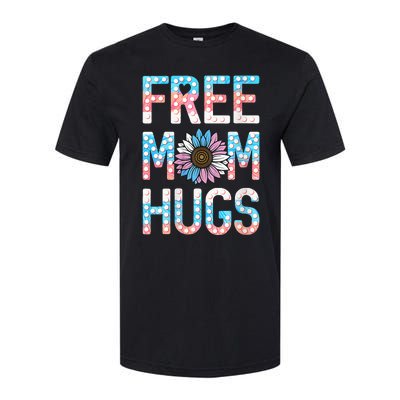 Free Mom Hugs Pride Lgbt Daisy Flower Hippie Softstyle CVC T-Shirt