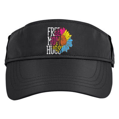 Free Mom Hugs Pansexual Sunflower Pan Pride Flag LGBTQ Adult Drive Performance Visor