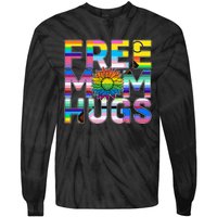 Free Mom Hugs Lgbt Pride Mom Daisy Flower Lesbian Mother Day Tie-Dye Long Sleeve Shirt