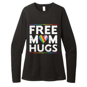 Free Mom Hugs Lgbt Pride Parades Rainbow Transg Flag Womens CVC Long Sleeve Shirt