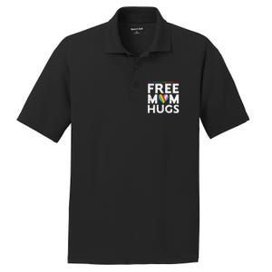 Free Mom Hugs Lgbt Pride Parades Rainbow Transg Flag PosiCharge RacerMesh Polo