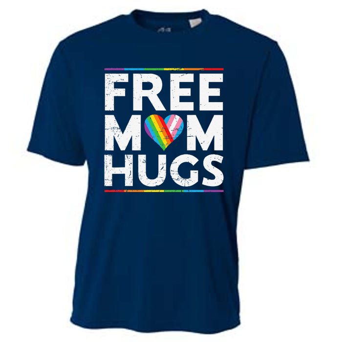 Free Mom Hugs Lgbt Pride Parades Rainbow Transg Flag Cooling Performance Crew T-Shirt