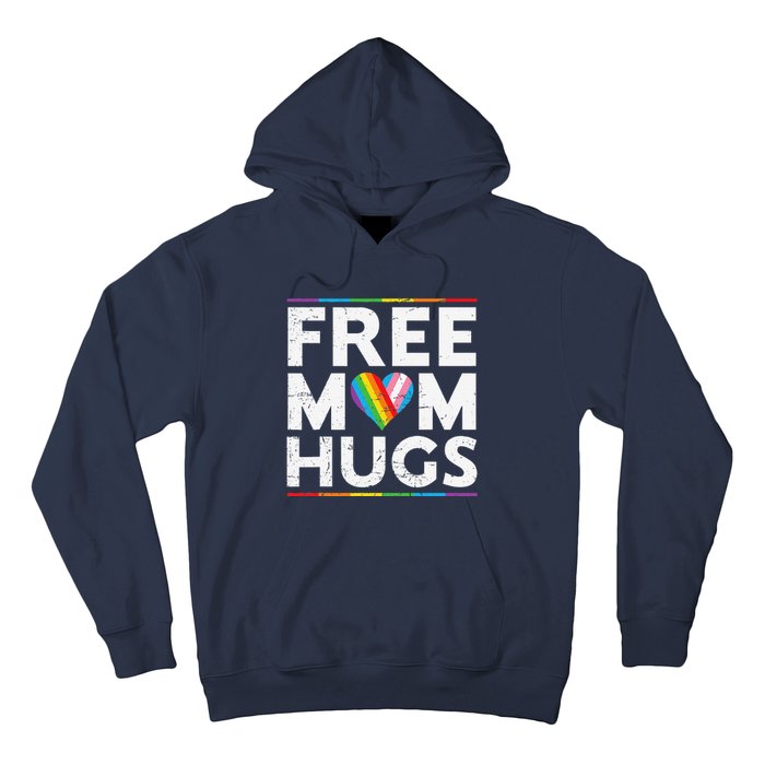 Free Mom Hugs Lgbt Pride Parades Rainbow Transg Flag Hoodie