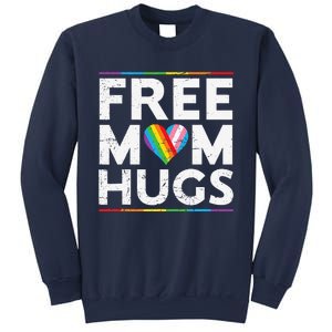 Free Mom Hugs Lgbt Pride Parades Rainbow Transg Flag Sweatshirt