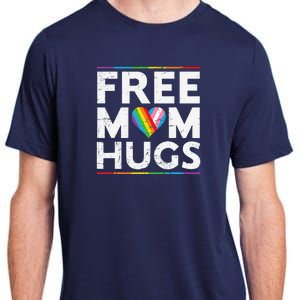 Free Mom Hugs Lgbt Pride Parades Rainbow Transg Flag Adult ChromaSoft Performance T-Shirt