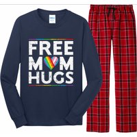 Free Mom Hugs Lgbt Pride Parades Rainbow Transg Flag Long Sleeve Pajama Set