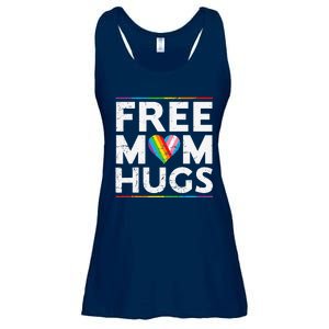 Free Mom Hugs Lgbt Pride Parades Rainbow Transg Flag Ladies Essential Flowy Tank