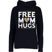 Free Mom Hugs Lgbt Pride Parades Rainbow Transg Flag Womens Funnel Neck Pullover Hood