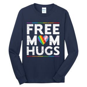 Free Mom Hugs Lgbt Pride Parades Rainbow Transg Flag Tall Long Sleeve T-Shirt