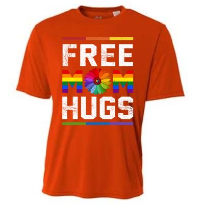 Free Mom Hugs Pride Gift Cooling Performance Crew T-Shirt