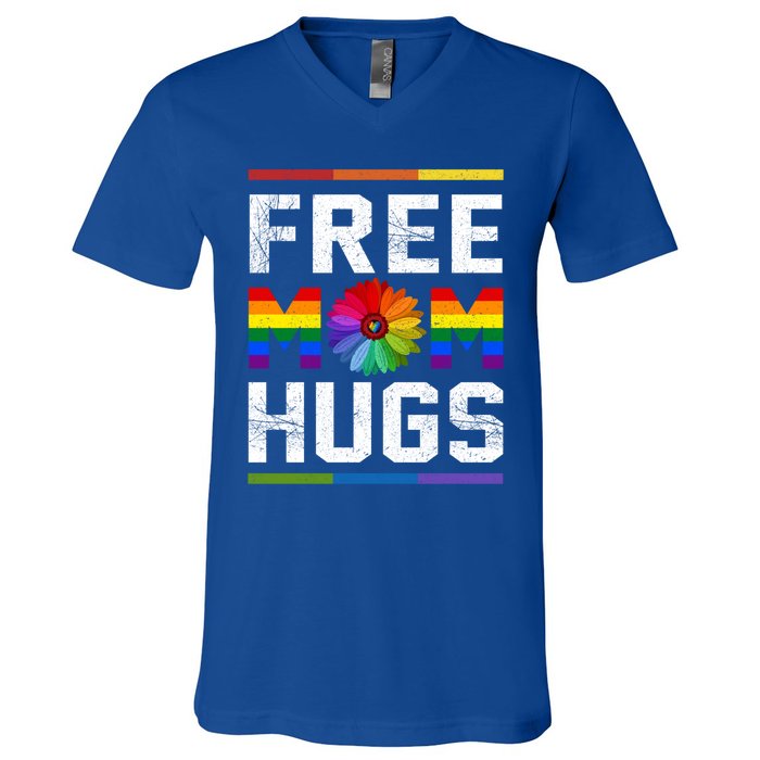 Free Mom Hugs Pride Gift V-Neck T-Shirt