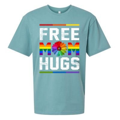 Free Mom Hugs Pride Gift Sueded Cloud Jersey T-Shirt