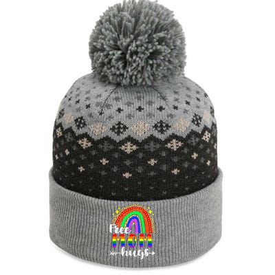 Free Mom Hugs Leopard Rainbow Flag LGBT Pride Month The Baniff Cuffed Pom Beanie