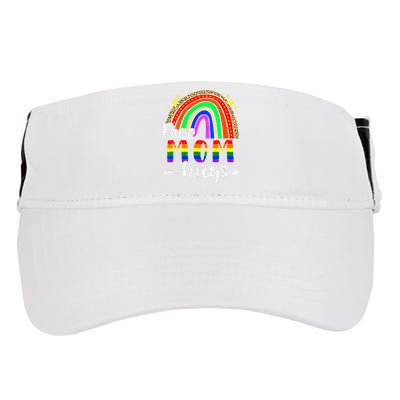 Free Mom Hugs Leopard Rainbow Flag LGBT Pride Month Adult Drive Performance Visor