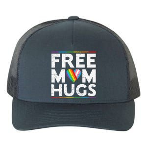 Free Mom Hugs Lgbt Pride Parades Rainbow Transg Flag Yupoong Adult 5-Panel Trucker Hat