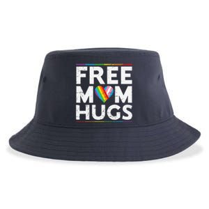 Free Mom Hugs Lgbt Pride Parades Rainbow Transg Flag Sustainable Bucket Hat