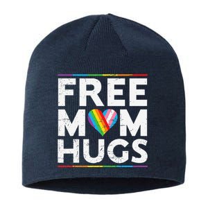 Free Mom Hugs Lgbt Pride Parades Rainbow Transg Flag Sustainable Beanie