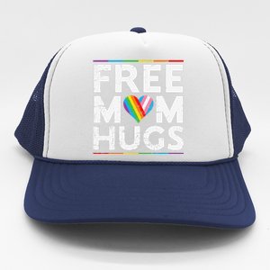 Free Mom Hugs Lgbt Pride Parades Rainbow Transg Flag Trucker Hat