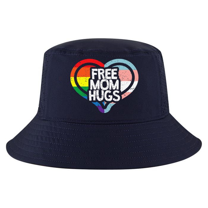 Free Mom Hugs Rainbow Pride Cool Comfort Performance Bucket Hat