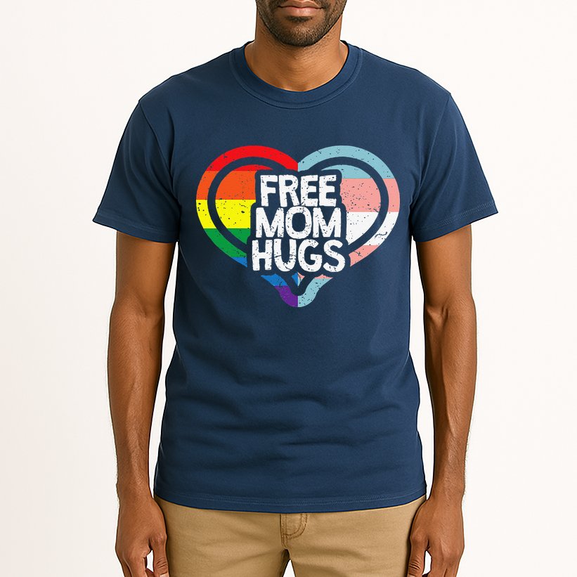 Free Mom Hugs Rainbow Pride Tall T-Shirt