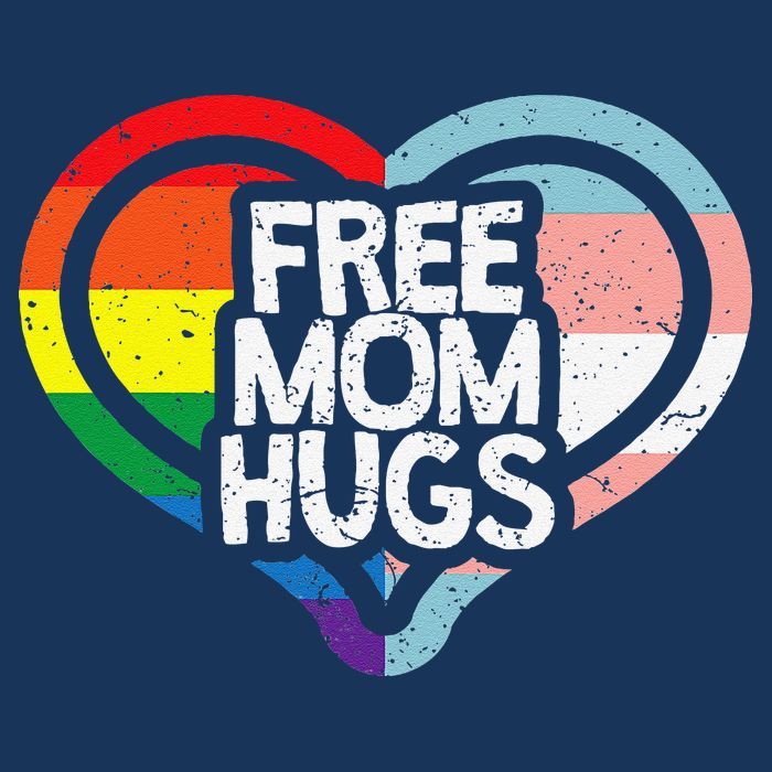 Free Mom Hugs Rainbow Pride Tall T-Shirt