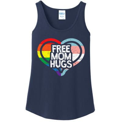 Free Mom Hugs Rainbow Pride Ladies Essential Tank