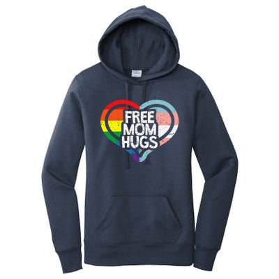 Free Mom Hugs Rainbow Pride Women's Pullover Hoodie