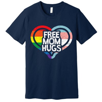 Free Mom Hugs Rainbow Pride Premium T-Shirt