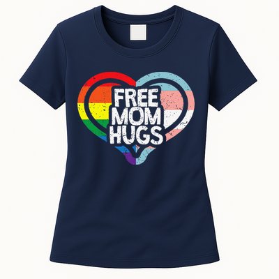 Free Mom Hugs Rainbow Pride Womens T-Shirt