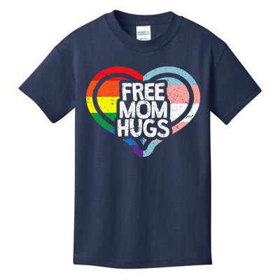 Free Mom Hugs Rainbow Pride Kids T-Shirt