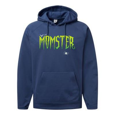 Funny Momster Halloween Mom Costume Dadcula Family Matching Performance Fleece Hoodie