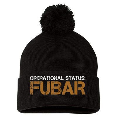 FUBAR Military Humor Pom Pom 12in Knit Beanie