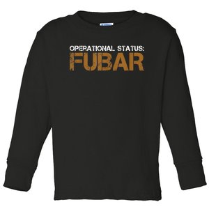 FUBAR Military Humor Toddler Long Sleeve Shirt