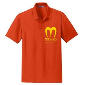 Funny McDowell's Home Of The Big Mick Dry Zone Grid Polo