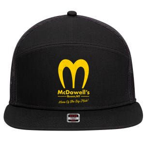 Funny McDowell's Home Of The Big Mick 7 Panel Mesh Trucker Snapback Hat