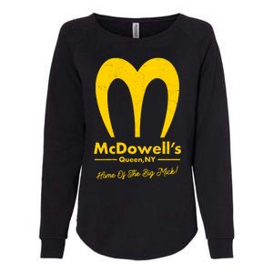 Funny McDowell's Home Of The Big Mick Womens California Wash Sweatshirt