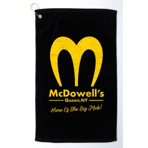 Funny McDowell's Home Of The Big Mick Platinum Collection Golf Towel