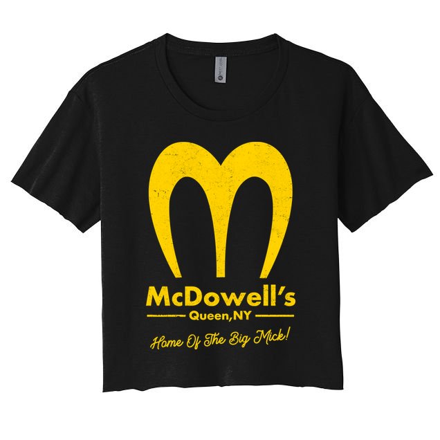 Funny McDowell's Home Of The Big Mick Crop Top