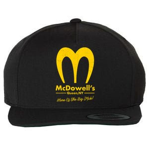 Funny McDowell's Home Of The Big Mick Wool Snapback Cap