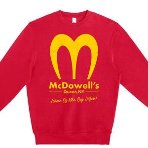 Funny McDowell's Home Of The Big Mick Premium Crewneck Sweatshirt