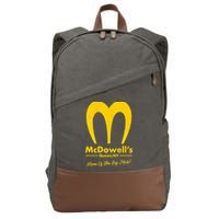 Funny McDowell's Home Of The Big Mick Cotton Canvas Backpack